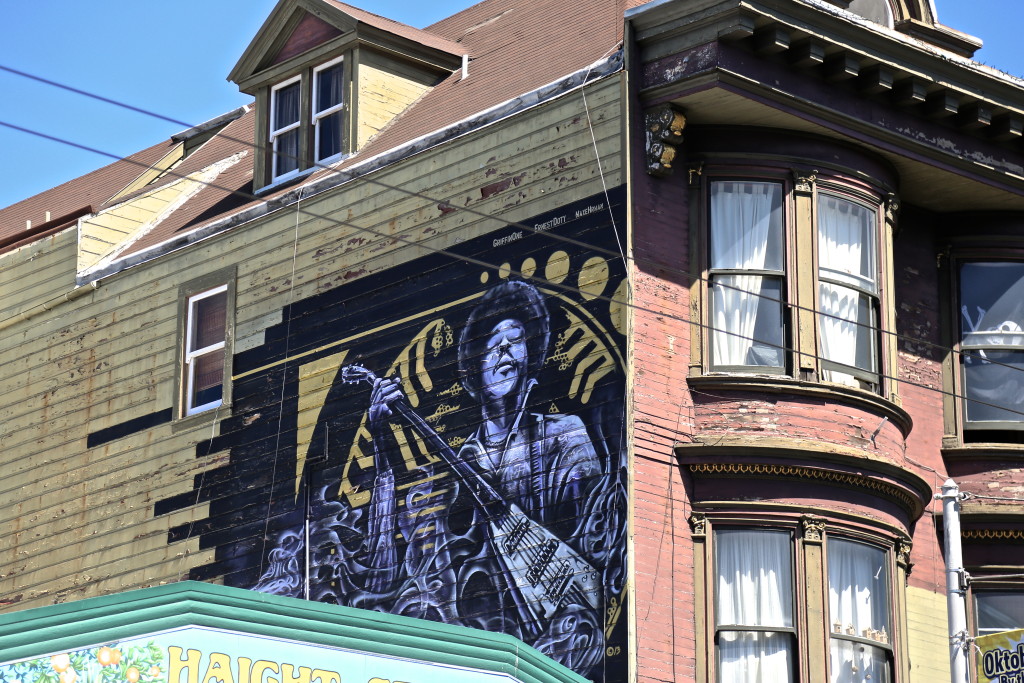 Jimi Hendrix Haight Ashbury San Francisco